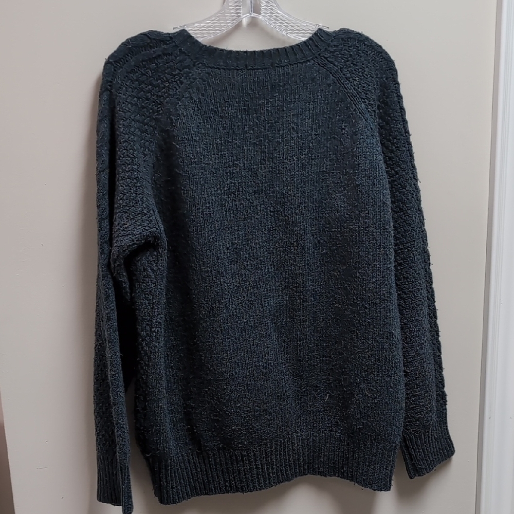 Roots Canada Textured Knit Sweater - Deep Teal - Picture 6 of 10